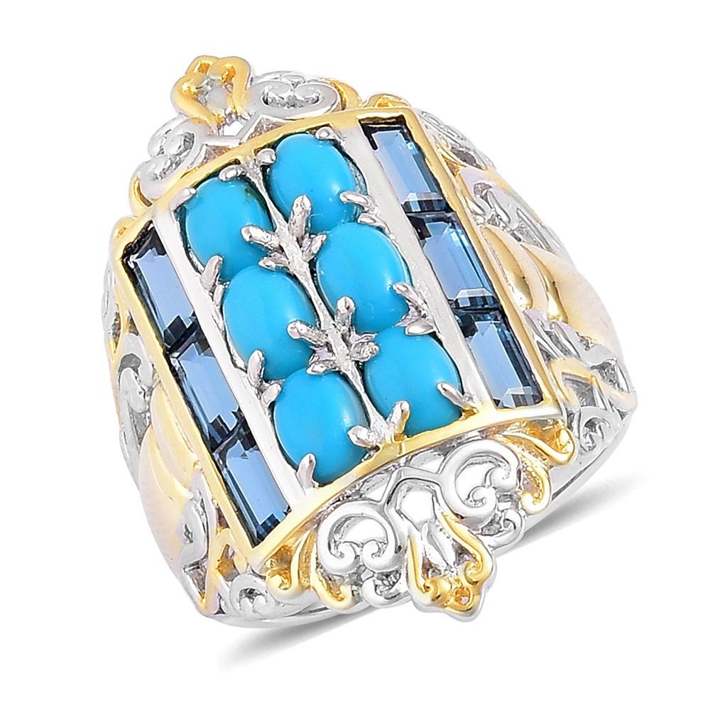 blue diamond turquoise 4.90ct-