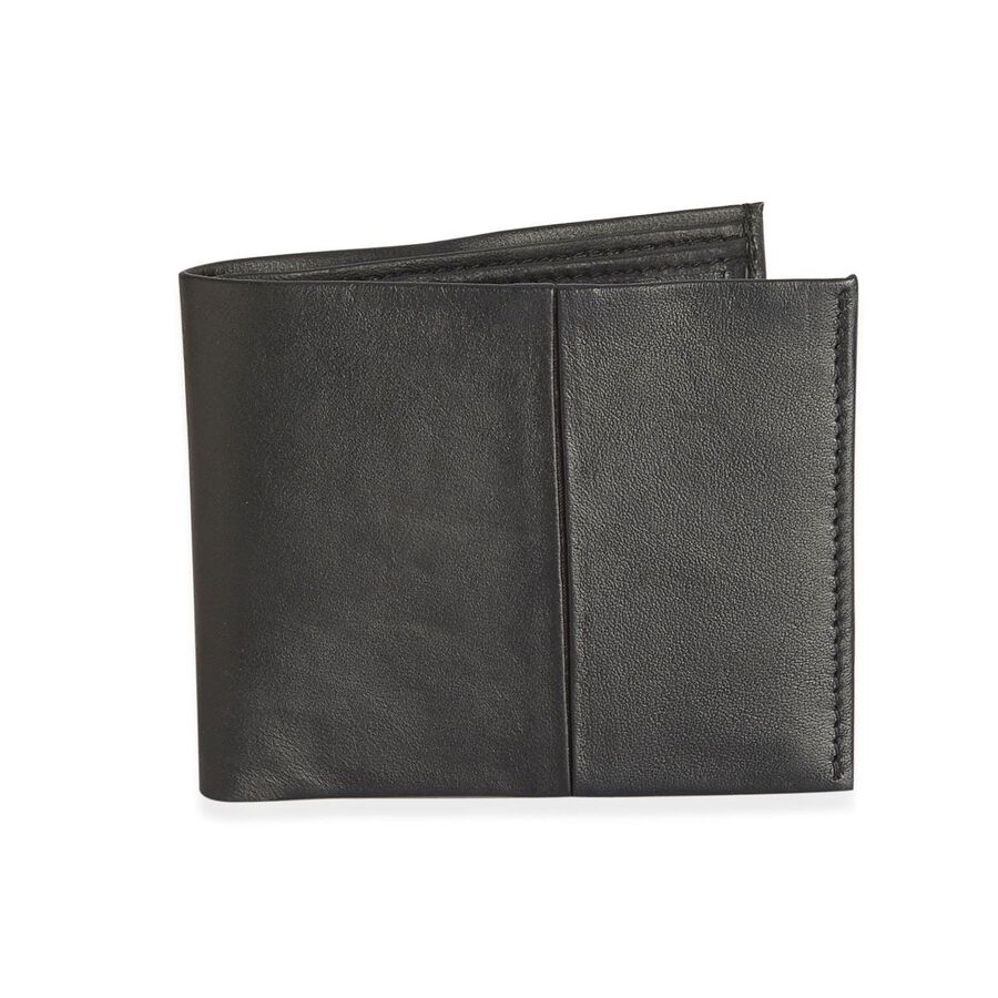 (Option 2) Genuine Leather Black Colour Bifold Wallet - 2143490 - TJC