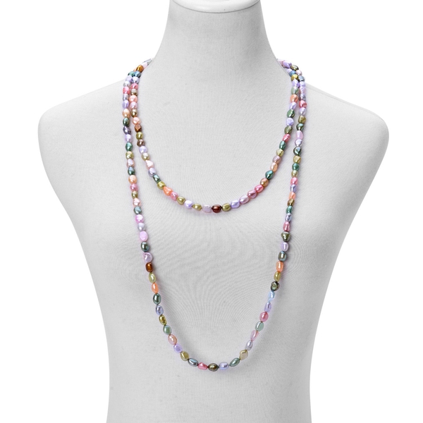 Fresh Water Multi Colour Pearl Necklace (Size 64) 624.000 Ct. - 2479242 ...