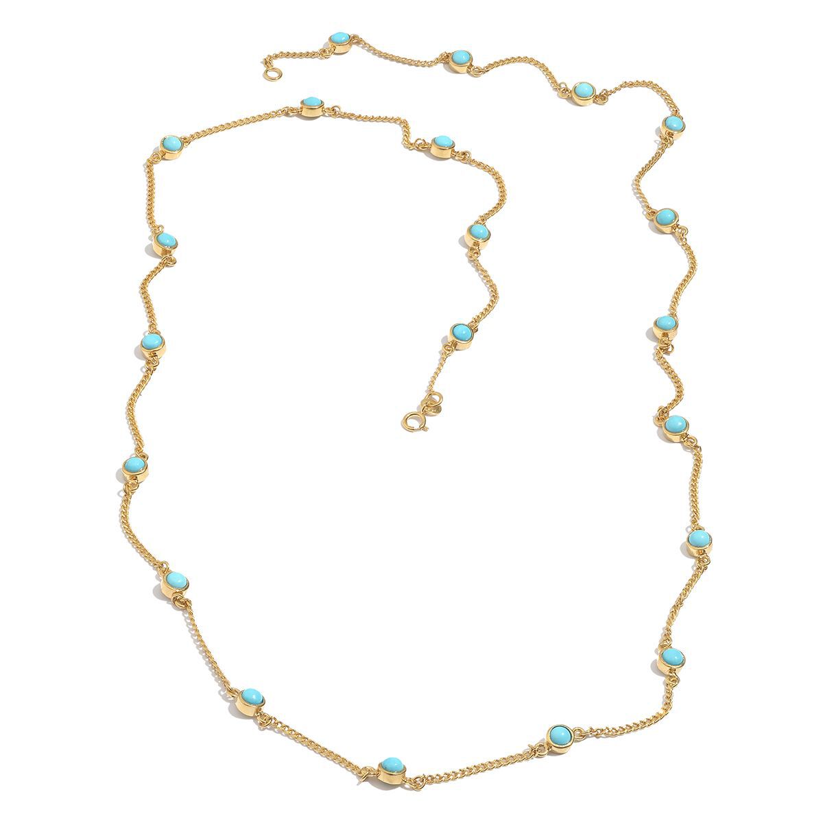 Italian 4mm Turquoise Bead Station Necklace in 14kt Yellow Gold |  Ross-Simons | Station necklace, Stylish necklace, Turquoise beads