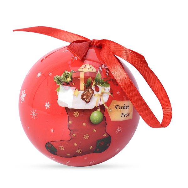 Set of 14 Christmas Decoration Shatterproof Balls with Ribbons in the ...