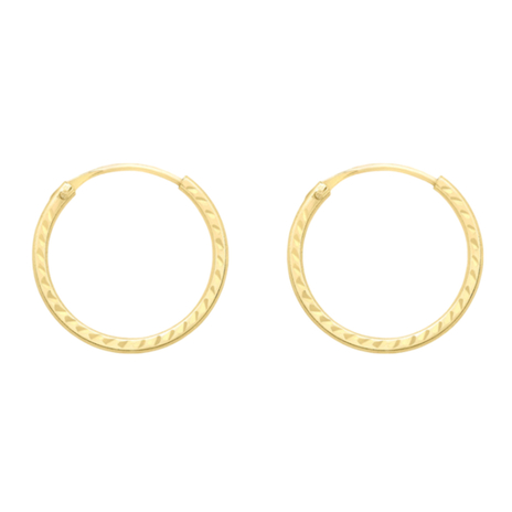 9K Yellow Gold  Earring,  Gold Wt. 0.24 Gms