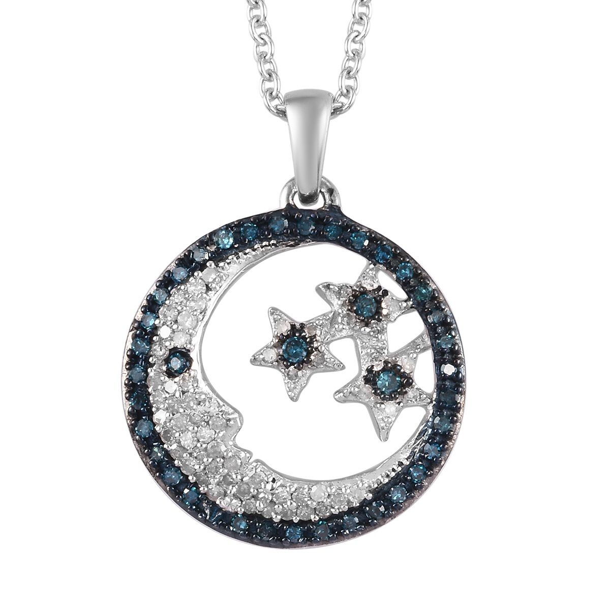 sapphire moon pendant