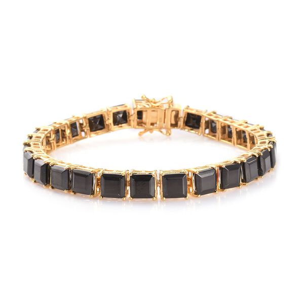 18 Ct Elite Shungite Bracelet in Gold Plated Silver Size 7.5 Inch ...