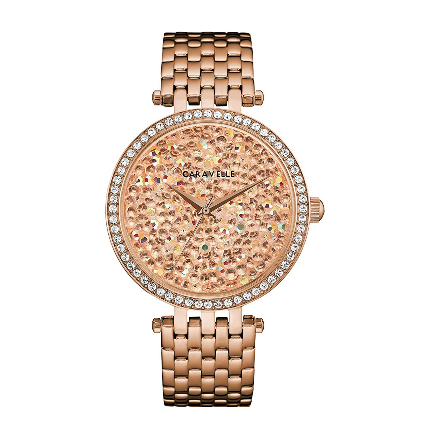 Caravelle women's watch sales rose gold